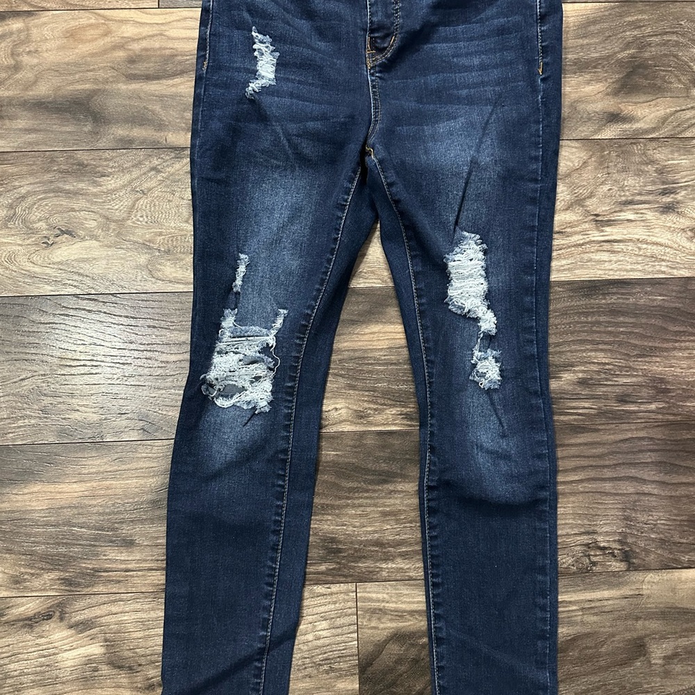 Distressed Blue Jeans for Women